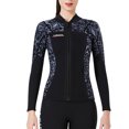 thumbnail image 1 of Toystoory BUCEO SAIL 3MM Traje de neopreno Tops Trajes de neopreno gruesos Trajes de buceo Trajes de baño Canoa Estilo chino para aeróbic Deportes acuáticos mujer gris METRO, 1 of 6