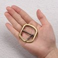 thumbnail image 4 of Uxcell 4Pack 1.18" Single Prong Belt Buckle Oval Center Bar Buckles for Leather Craft, Bronze, 4 of 6