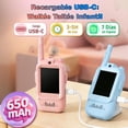 thumbnail image 2 of Walkie Talkie para Niños con Cámara y Pantalla LCD - 2 Pack Recargable con 6 Efectos de Voz Divertidos, Chat de Video y Mensajes, Juguete para Interior y Exterior - Regalo Ideal 3 a 12 Años, 2 of 8