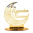 thumbnail image 1 of Acrylic Ramadan Moon Craft Ornament Home Table Gift Party Festive Decoration, 1 of 1