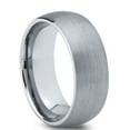 thumbnail image 2 of Charming Jewelers Tungsten Wedding Band Ring 7mm for Men Women Comfort Fit Domed Round Brushed Lifetime Guarantee 11, 2 of 5