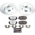 thumbnail image 3 of PowerStop Rear Z26 Street Warrior Carbon-Fiber Ceramic Brake Pad and Drilled and Slotted Rotor Kit Fits: FIAT MAZDA Select Models K7362-26, 3 of 9