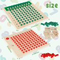 thumbnail image 4 of POINTERTECK Planche Montessori de Multiplication et de Division Jouets de Math en Bois Matériel d'Éducation Précoce en Math pour Tout-Petits de Plus de 3 Ans, 4 of 8