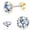 Gold Tone, variant on Moissanite Earrings for Men Women, 136 Titanium Flat Back Stud Earrings, Moissanite Helix Cartilage Earring Studs | D Color VVS1 Clarity