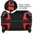 thumbnail image 5 of Sunflower Initial Name K Black Luggage Cover Elastic Washable Stretch Suitcase Protector Anti-Scratch Travel Suitcase Cover for Kid and Adult S (Fit 18-21 inch suitcase), 5 of 6