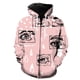 thumbnail image 1 of Sudadera con capucha y cremallera para hombre, diseño abstracto de ojos de tigre, manga larga, divertida, moda de primavera 2024, gran oferta, hip hop, chaquetas con capucha., 1 of 6