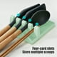 thumbnail image 5 of Juego de espátula, escurridor, tapa, palillos, cuchara, utensilios de cocina, diseño plegable y compacto, mango con marco de metal, ideal para cocinas de residencias estudiantiles,, 5 of 9