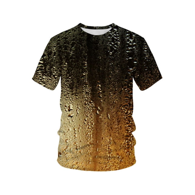 MAWCLOS Hauts d'Été pour Hommes Col Rond T-Shirt Oktoberfest Imprimé Bière Tee Décontracté Vacances Manches Courtes Style-G 4TG