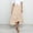 Beige, variant on jsaierl Women’s Summer Chiffon Boho Print A-line Midi Skirts High Waist Pleated Ruffle Swing Beach Vacation Skirt