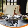 thumbnail image 2 of Folding Camp Stove Toaster, Stainless Steel 4 Slice Propane Bread Toaster, Portable Backpacking Outdoor Toaster Rack Holder For Camping Fishing Hiking, 2 of 5
