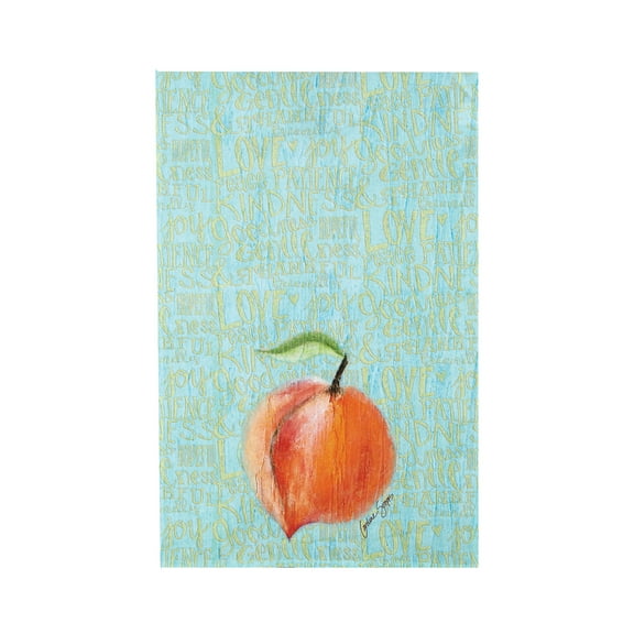 Fruit Peach Printed Flour Sack Kitchen Towel Dishtowel