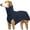 Navy blue, variant on UOSIA Fleece Dog Apparel Winter Warm Dog Coat Turtleneck Cozy Jacket Pet Outfits