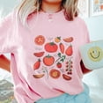 thumbnail image 3 of Women’s Short Sleeve Tomato Graphic T-Shirt – Cute Food-Inspired Tee with Hand-Drawn Garden Vegetables, Organic Farm Style, Summer Casual Top, Farmer's Market Aesthetic, 3 of 7