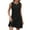 Black, variant on Women's Dresses Midi Tank Top Dress with Round Neck Sleeveless Lightweight Solid Basic Simple Essentials Summer Beach Fashion Club Vacation Casual Outfit Plus Size
