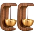 thumbnail image 1 of Shopkeepers Bell for Door Opening, Magnetic Shopkeepers Bell Cute Door Chime Simple Design Easy to Use Bell for Door Opening Widely Used for Cafe Front Door Pet Door Store Refrigerator (Dark Color), 1 of 7