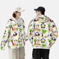 thumbnail image 4 of Daiia Penguins On The Beach UPF 50+ Sun Protection Hoodie Jacket Lightweight Long Sleeve Sun Shirt for Women Men with Pocket Hiking Outdoor-Medium, 4 of 7