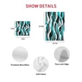 thumbnail image 7 of Aqua Stripe Kitchen Dish Towels for Drying Dishes Set of 2, Ombre Grey Moire Geometric Modern Abstract Waffle Weave Microfiber Hand Tea Bathroom Towels Quick Dry & Absorbent Towel 15.7x23.6, 7 of 7