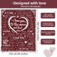 thumbnail image 2 of Regalos para ella Manta navideña Regalos para mamá, 100 idiomas Te amo Manta suave romántica Regalos para su esposa Mujeres Novia Abuela en el día de Navidad Cumpleaños de San Valentín 60 "x 50", 2 of 8