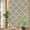 Brown, variant on Rainbow Window Privacy Film, White Moroccan Static Cling Window Film PVC, Boho Morocco Geometric Quatrefoil Grid No Glue UV Blocking Glass Covering, Removable Stained Glass Sticker 17.7''x39.3''