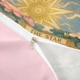 thumbnail image 4 of Homewish Gold Star Rainbow Bedding, Chic Lotus Duvet Cover Full, Pink Reversible 3 Pieces, 1 Duvet Cover and 2 Pillowcases, 4 of 6