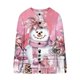 thumbnail image 5 of Sudadera de manga larga con capucha y bolsillos para mujer, estilo casual, con estampado de moda, de poliéster, 5 of 5