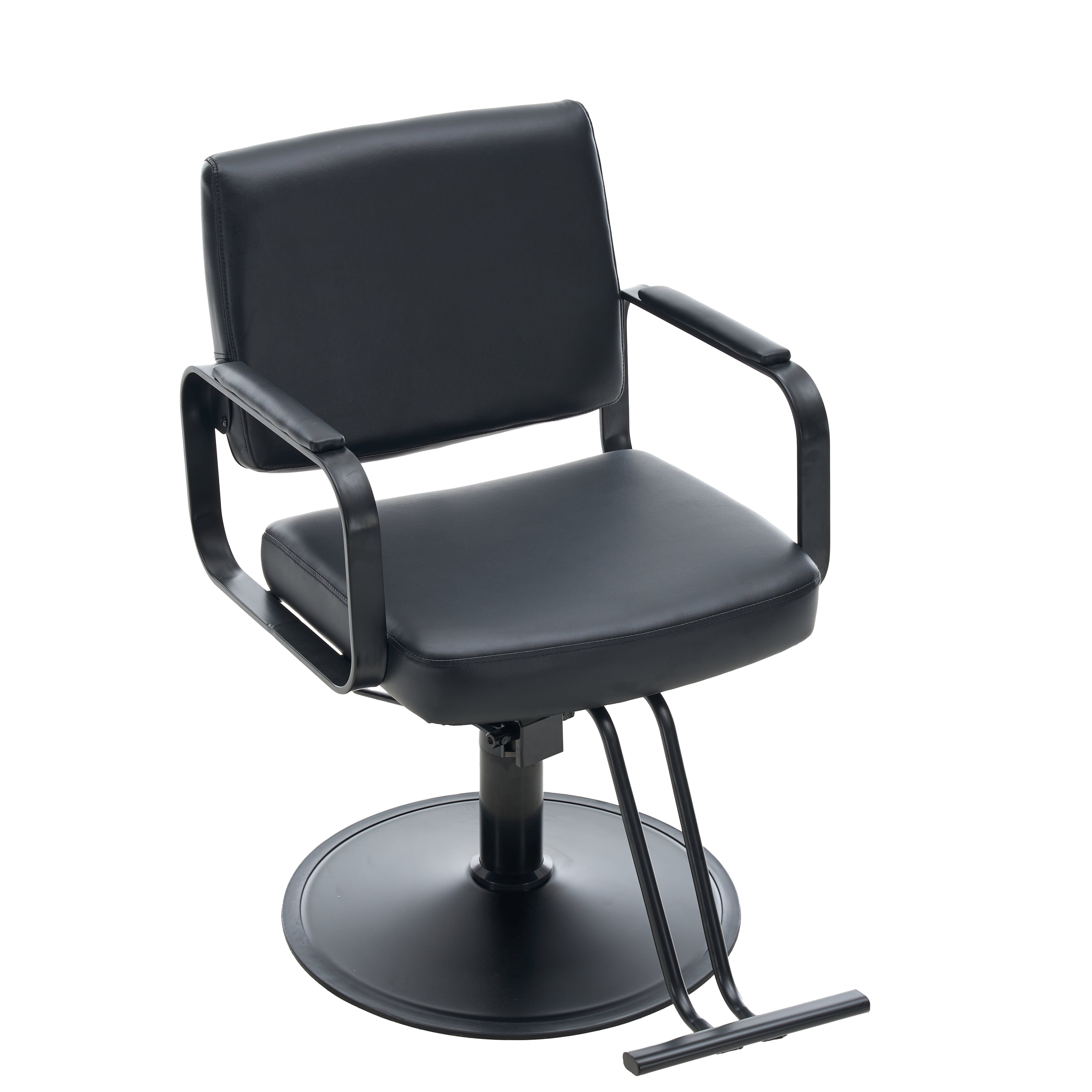360° Rotatable Adjustable Beauty Spa Hair Styling Salon Chai w/Footrest &PU Cushion for Hair Salons & Barber Shops
