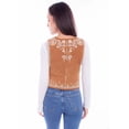 thumbnail image 2 of Scully Leather Leatherwear Womens Emb Ladies Vest, 2 of 2