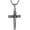 Silver, variant on Stainless Steel Jesus Crucifix Cross Necklace Religious INRI Cross Pendant for Men Women with 24" Chain Jewelry Gift