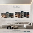 thumbnail image 4 of Elephant Stock Philadelphia Night Skyline Wall Art - Horizontal Multi Panel Canvas - Living Room Wall Decor - Places Multi Panel - Orange And Beige Decor - 94" x 48", 4 of 8