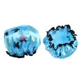 thumbnail image 1 of lionlar 2 Pieces Waterproof Reusable Shower Bath Hat for Women Lady Light Blue, 1 of 9