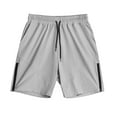 thumbnail image 3 of Mens Shorts Sports Shorts Summer Outdoor Breathable Shorts Fitness Sports Shorts Gray M, 3 of 5