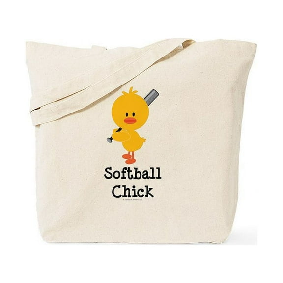 CafePress - Softball Chick Tote Bag - Unisex Canvas Tote Bag, Beige, 1-Piece