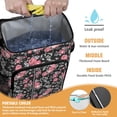 thumbnail image 2 of Travel Cooler Bag - Pioneer Flower Floral Print Pattern Camping Beer Cooler Backpack with Bottle Opener- Waterproof Insulated Picnic Backpacks - Cooler Bag for Beach, 2 of 6