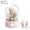 Sky City Gardenia (Transparent Cover + Rotating Music Base), variant on HZLKADAQ Building Block Flower Bouquet Music Box, DIY Eternal Floral Bricks Kit with Dust-Proof Display Dome, STEM Assembly Toy, Romantic Home Decor & Perfect Gift for Valentine’s Day/Birthday