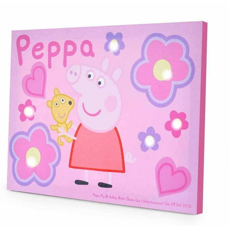 Wall Art With Lights peppa pig light up canvas wall art with bonus led lights - walmart Wall Art With Lights peppa pig light up canvas wall art with bonus led lights - walmart