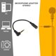 thumbnail image 4 of Cable adaptador de micrófono de 3,5 mm para teléfono, tableta y cámara réflex (2 unidades), 4 of 6