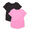 Black Soot/ Pink Passion, variant on Athletic Works Girls Active Tee with Short Sleeves, Sizes 4-18 & Plus