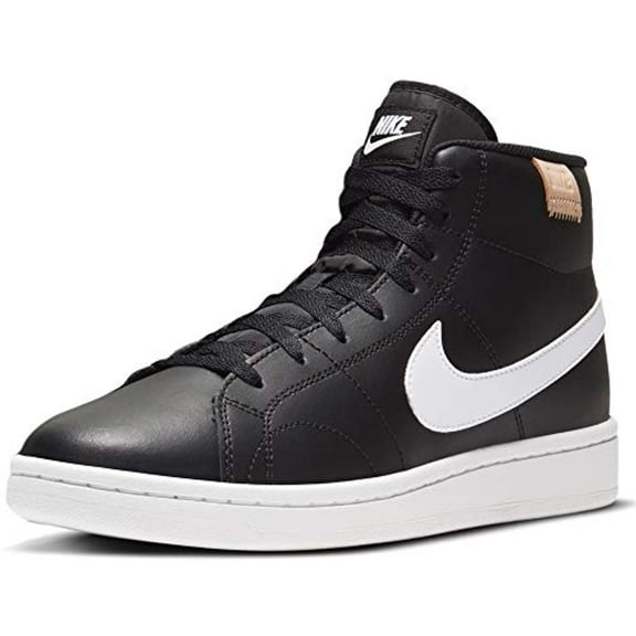 Nike Men's Court Royale 2 Mid Tennis Shoe, Black White Onyx, 10