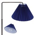 thumbnail image 1 of ORDDIART 1Pcs Simple Pleated Design Lampshade Blue for Living Room Lamp, 1 of 5