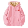thumbnail image 4 of XEGLSBU Boys Winter Coats Size 7-8 Girls Zip up Hooded Jacket with Print Cute Casual Winter Warm Pullover Pockets Outerwear for Kids Youth Boys Winter Coat Red Size 14-15 Years, 4 of 4
