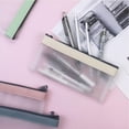 thumbnail image 3 of 4 Pcs Translucent Money Pouch Cash Envelopes for Budgeting, Money Bag with Zipper, Cosmetic Bag, Pencil Case, Plastic Zipper Wallet for Cash, Money, Check (4 Colors, 10 * 18.5 cm), 3 of 8