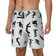 thumbnail image 5 of Mens Swim Trunks Runningway Cool Parkour Sports Extreme Quick Dry Board Shorts with Compression Liner, 5 of 6