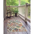 thumbnail image 5 of 2x3 Washable Rug Outdoor Indoor Moroccan Jute Rug Boho Entryway Hallway Rug Colorful Modern Doormat Carpet Anti Slip Back Small Thin Rug for Kitchen Bedroom Bathroom Laundry Room Tan Multi, 5 of 6