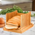 thumbnail image 4 of Bamboo Bread Slicers Crumb Catcher Compact Folding for Kitchen Baking Slicing A, 4 of 8