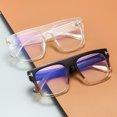 thumbnail image 6 of Womens Mens Thick Square Transparent Reading Glasses 5.75 Ladies Anti-blue Light Readers Plastic Presbyopic Glasses +5.75, 6 of 8