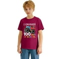 thumbnail image 3 of YUEHUA Kid Boys 100 Days of School T Shirt Cartoon Truck Print 100th Day of School T-Shirt, 3 of 7
