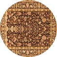 thumbnail image 1 of Ahgly Company Indoor Round Persian Orange Traditional Area Rugs, 4' Round, 1 of 1
