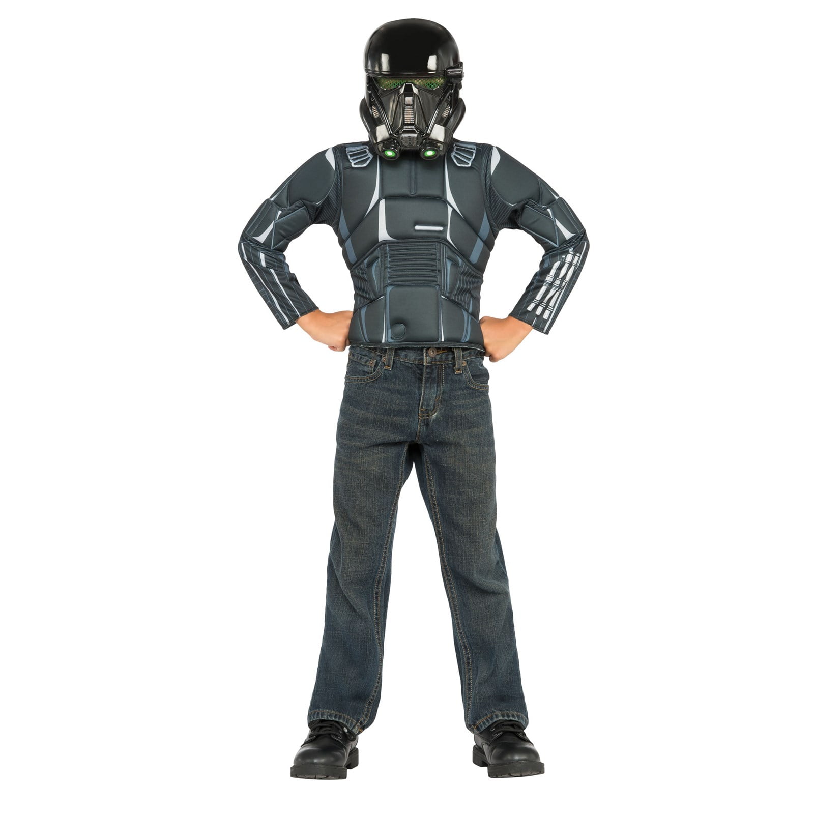 Mens Deluxe Death Trooper Costume Star Wars Adult Rogue One Fancy Dress Outfit 