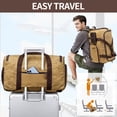 thumbnail image 4 of Bolsa de viaje SHENHU Weekender con compartimento para zapatos, color marrón, 4 of 8