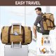 thumbnail image 4 of Bolsa de viaje SHENHU Weekender con compartimento para zapatos, color marrón, 4 of 8